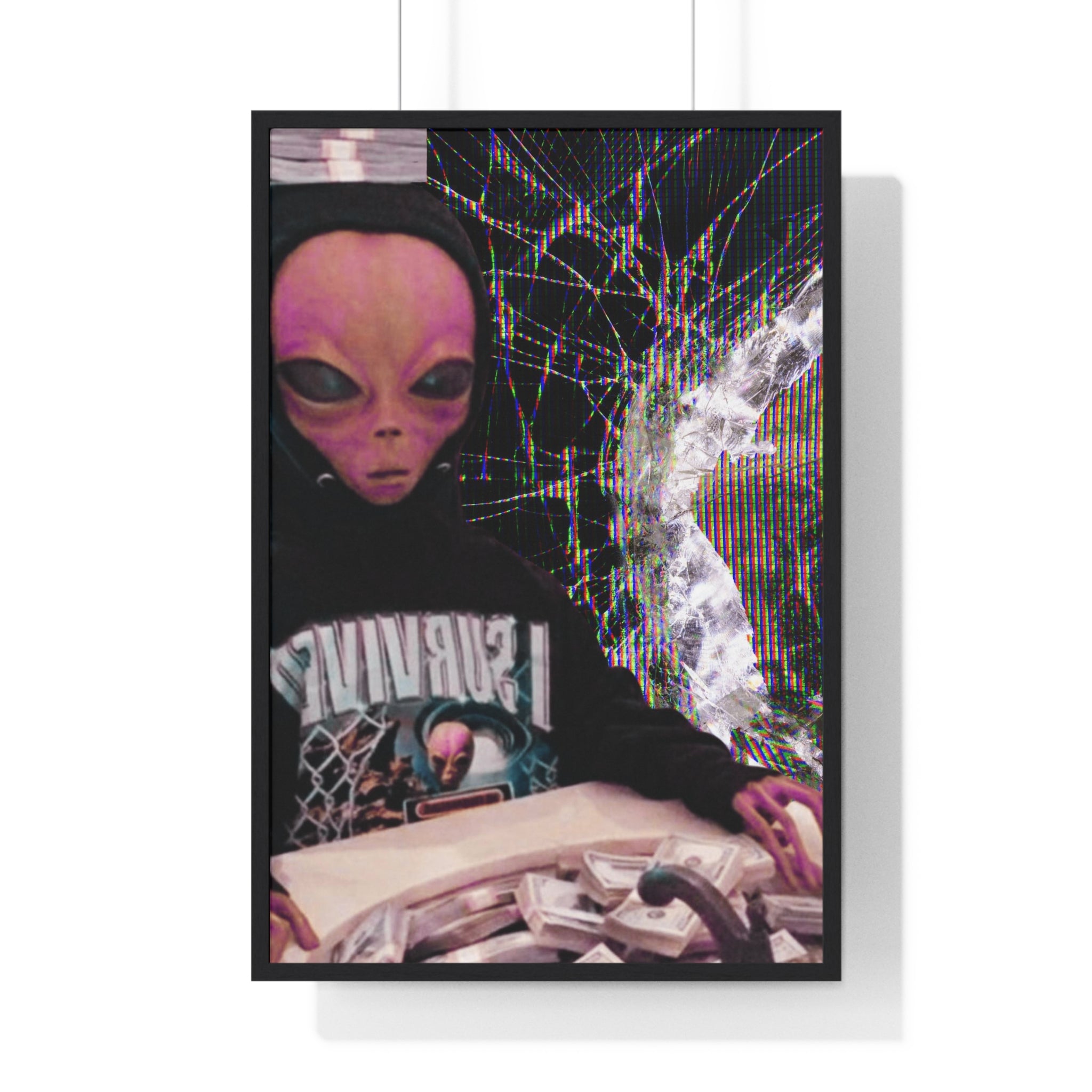 Aliens Get Money Glitch Poster